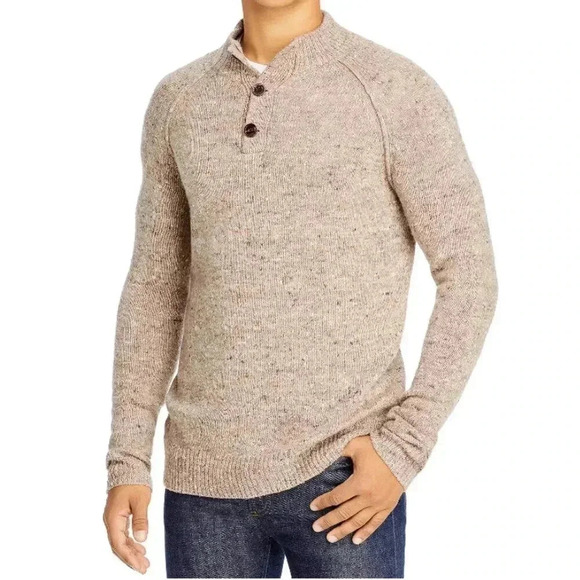 Rails Harding Pullover Sweater Wool Light Cedar/White Neps Men's XL - Picture 1 of 6